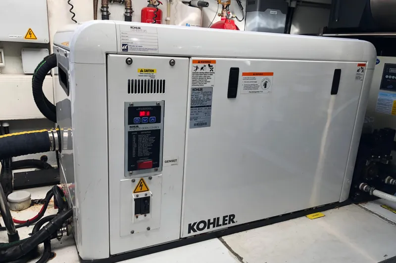  Yacht Photos Pics Kohler generator in 2014 Azimut Fly 60 yacht engine room.