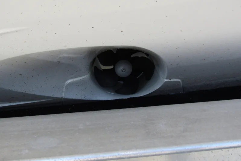 Yacht Photos Pics Close-up of a 2025 Nimbus Commuter 11 boat thruster.
