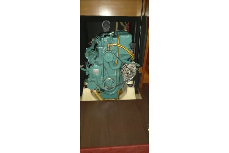  Yacht Photos Pics Engine of 2010 Dufour 45E Performance sailboat, detailed view.