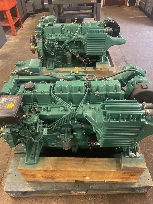 1991 Volvo Volvo Penta TAMD41B 197hp Bobtail Marine Diesel Engine (Pair Available)