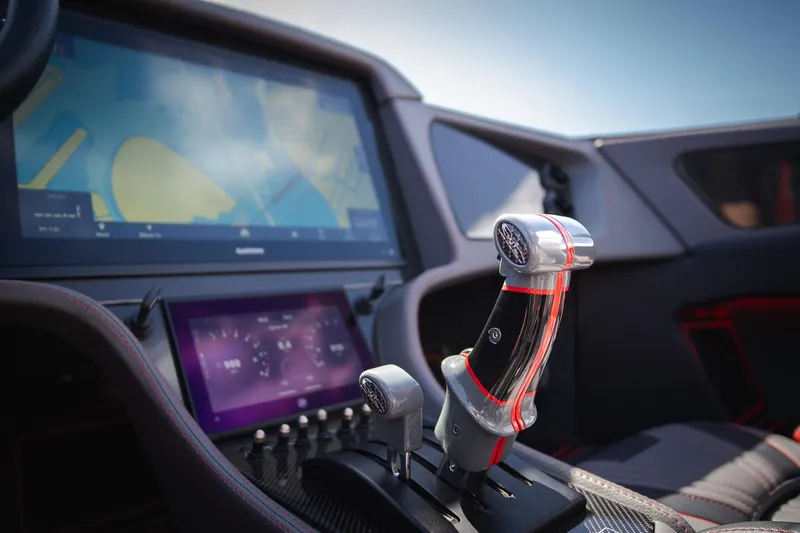  Yacht Photos Pics Interior of 2024 MTI 390X with advanced navigation and control systems.