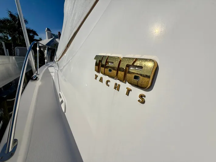  Yacht Photos Pics 2008 Tiara Yachts 3500 Sovran side view with logo.