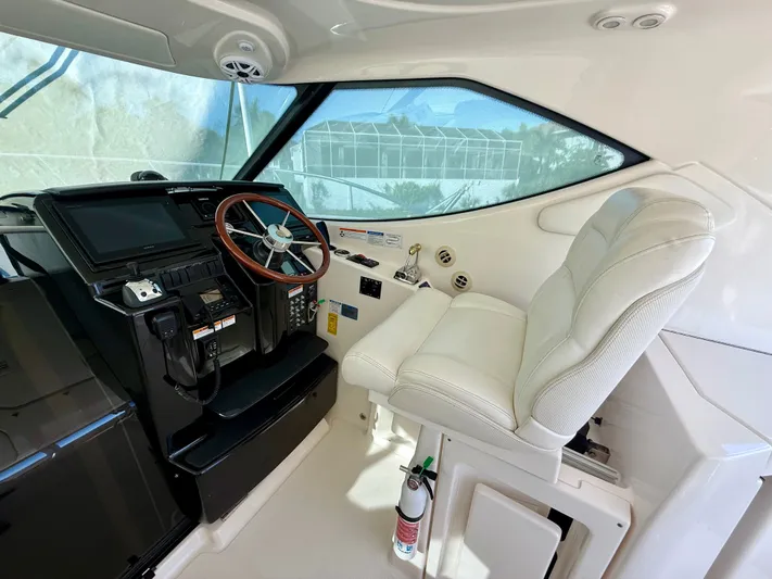  Yacht Photos Pics Interior of 2008 Tiara Yachts 3500 Sovran helm station.