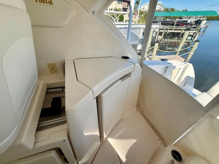  Yacht Photos Pics Interior of 2008 Tiara Yachts 3500 Sovran with harbor view.