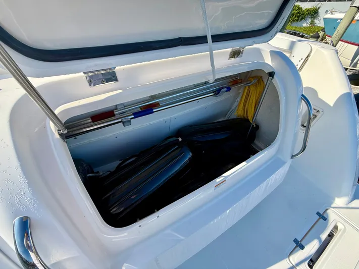  Yacht Photos Pics Storage compartment in 2008 Tiara Yachts 3500 Sovran boat.