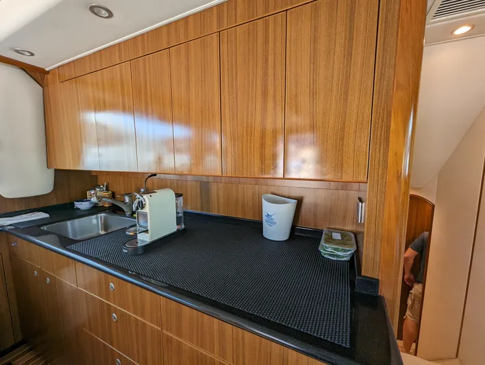 Yellowfin Yacht Photos Pics Viking 54 Convertible galley detail