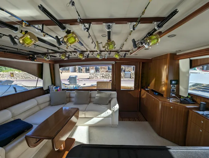 Yellowfin Yacht Photos Pics Viking 54 Convertible salon to aft