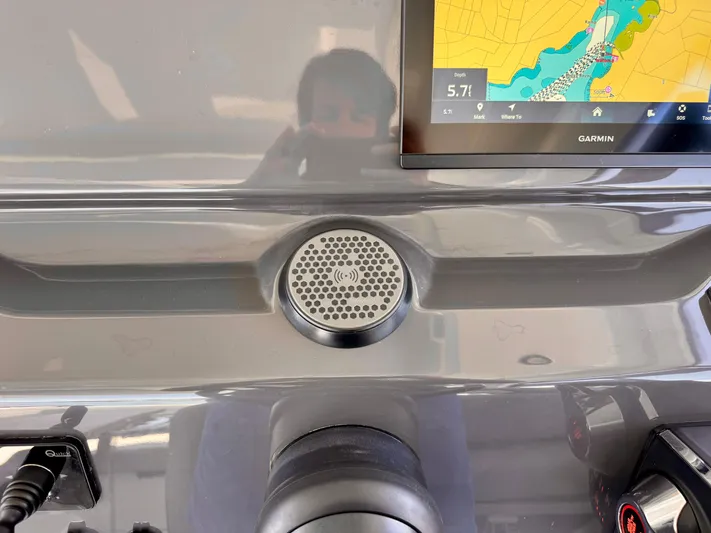  Yacht Photos Pics Dashboard of 2025 Beneteau Gran Turismo 36 with Garmin navigation display.