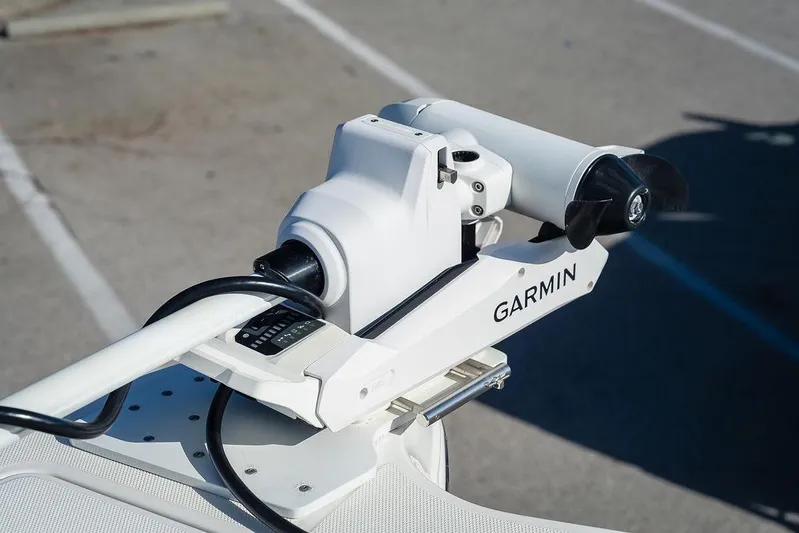  Yacht Photos Pics Garmin marine equipment on 2024 World Cat 295 CC boat, featuring advanced navigation technology.