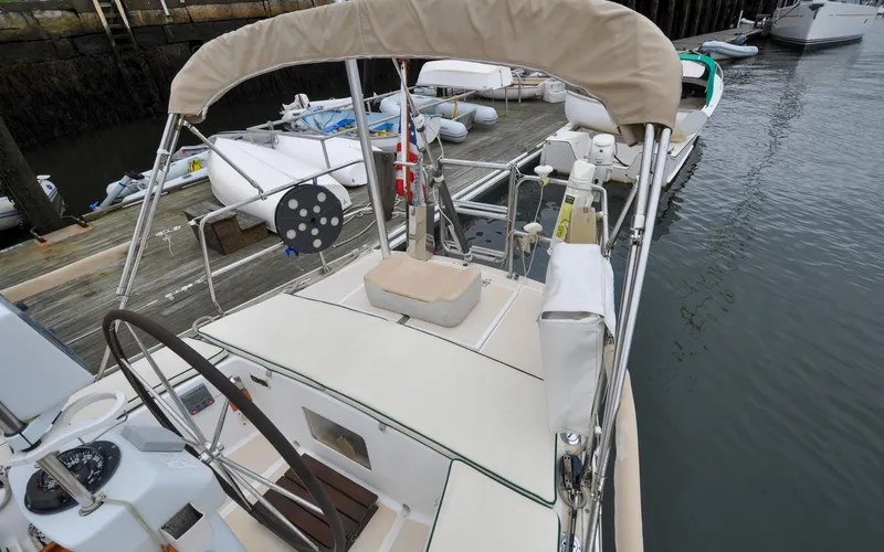Canty Yacht Photos Pics J/42 - Canty - Aft Deck/Bimini