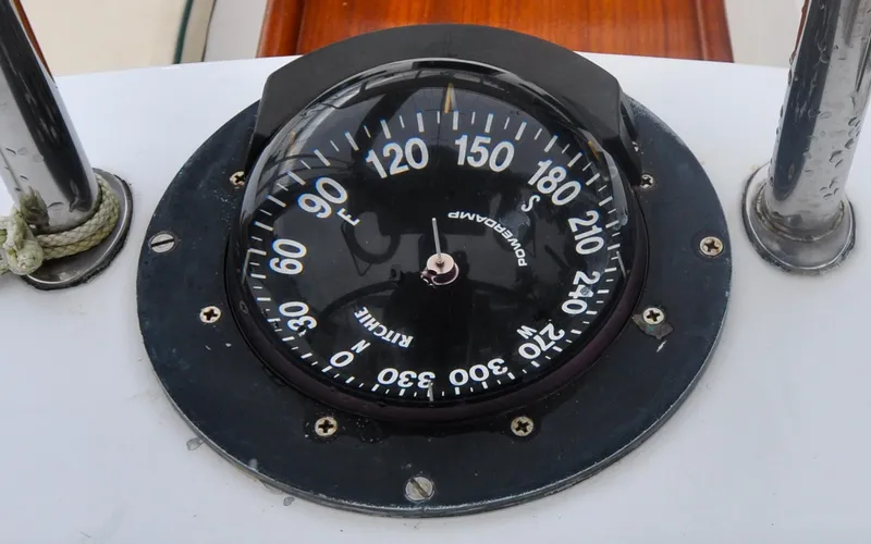 Canty Yacht Photos Pics J/42 - Canty - Cockpit - Ships Compass