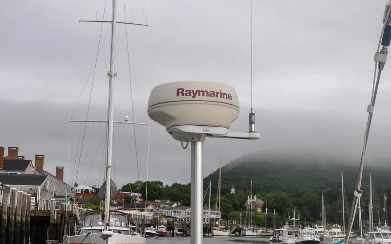 Canty Yacht Photos Pics J/42 - Canty - Radar Dome on Electronics Mast