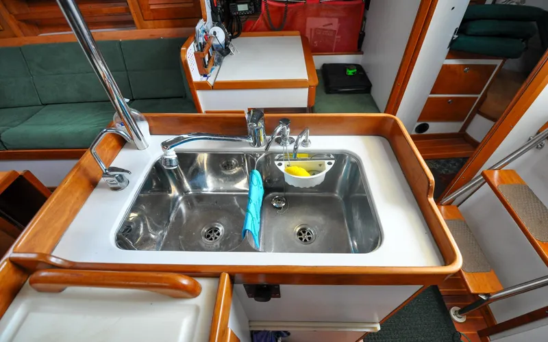 Canty Yacht Photos Pics J/42 - Canty - Galley - Sink