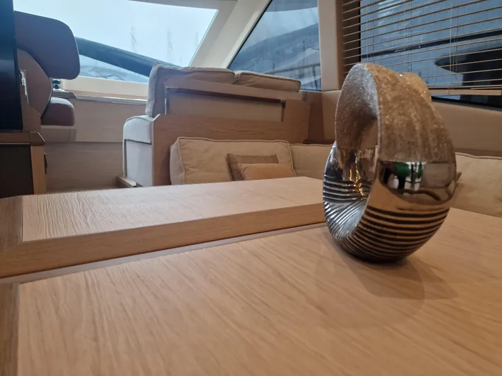 Sandrali Yacht Photos Pics Luxurious interior of 2016 Beneteau Monte Carlo 6 yacht with modern decor.