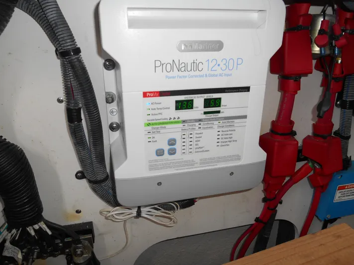 Legasea Yacht Photos Pics ProNautic 12-30P marine battery charger in 2013 Sea Ray 330 Sundancer.