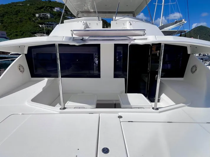Ida Cat Yacht Photos Pics 2017 Leopard 51 Powercat yacht with spacious deck and modern design.