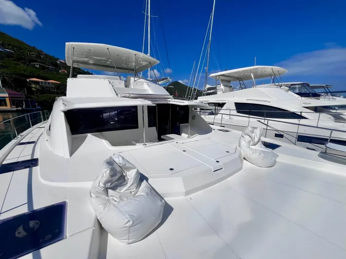 Ida Cat Yacht Photos Pics 2017 Leopard 51 Powercat yacht with spacious deck and modern design.