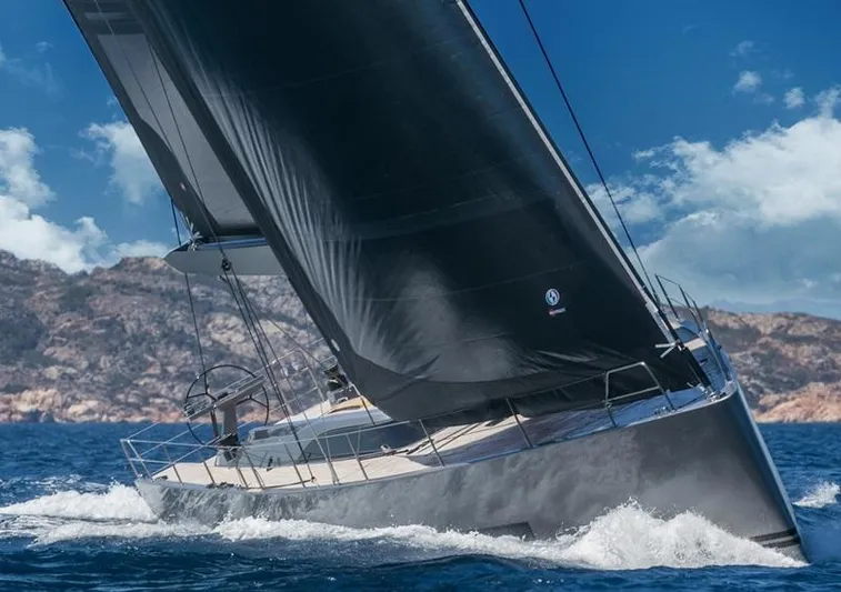  Yacht Photos Pics Sailing yacht Solaris 64RS with lifting keel navigating through blue waters, 2019 model.
