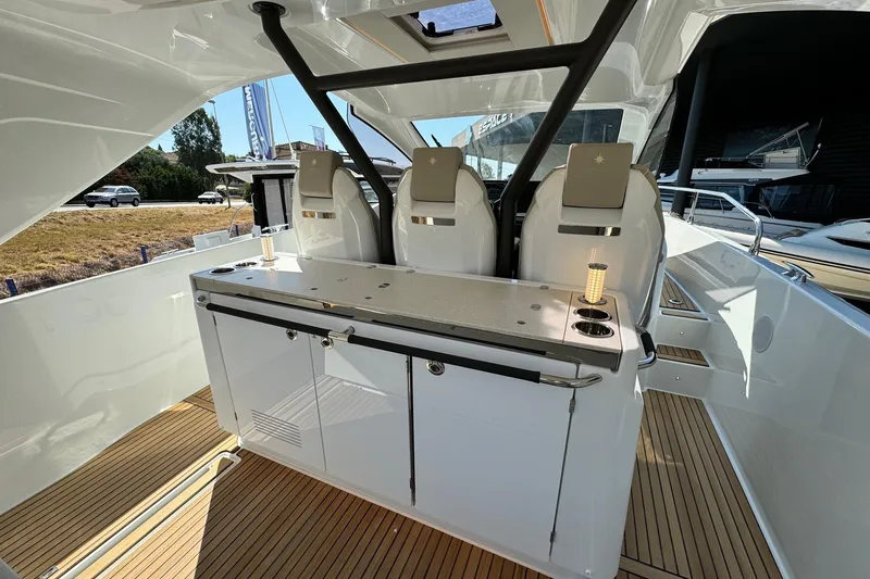  Yacht Photos Pics Luxury Jeanneau DB/37 IB yacht interior with sleek design and modern amenities, 2026 model.