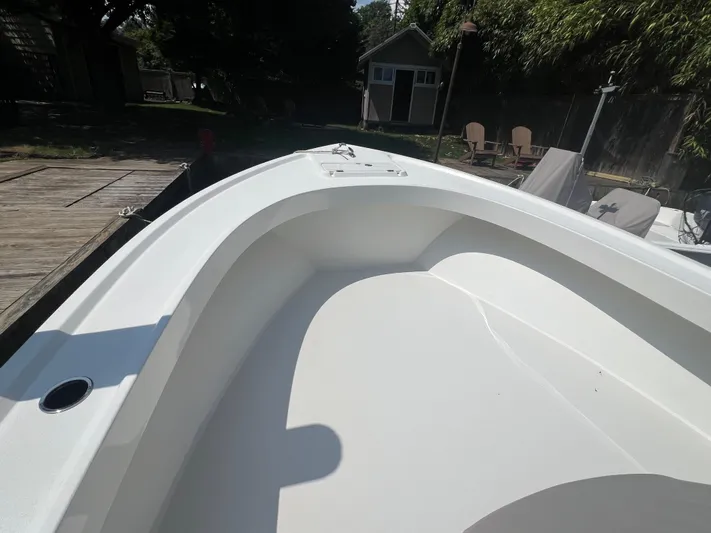  Yacht Photos Pics 2023 Parker 2801 Center Console boat interior, showcasing spacious deck and sleek design.