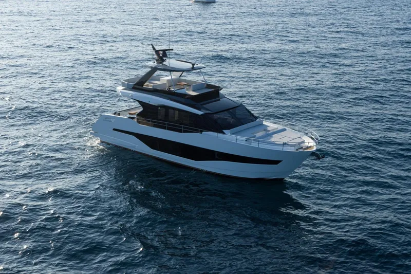 As 5 Yacht Photos Pics 2026 Astondoa AS 5 yacht cruising on open sea waters.