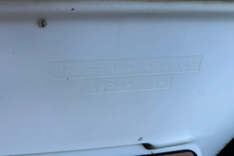  Yacht Photos Pics Hull identification number on 2004 Sea Ray 380 Sundancer boat.