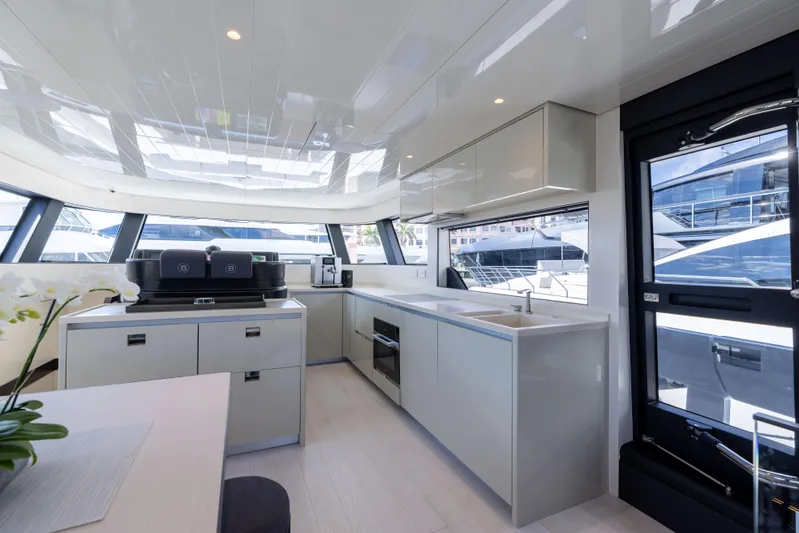 Athena Yacht Photos Pics Galley