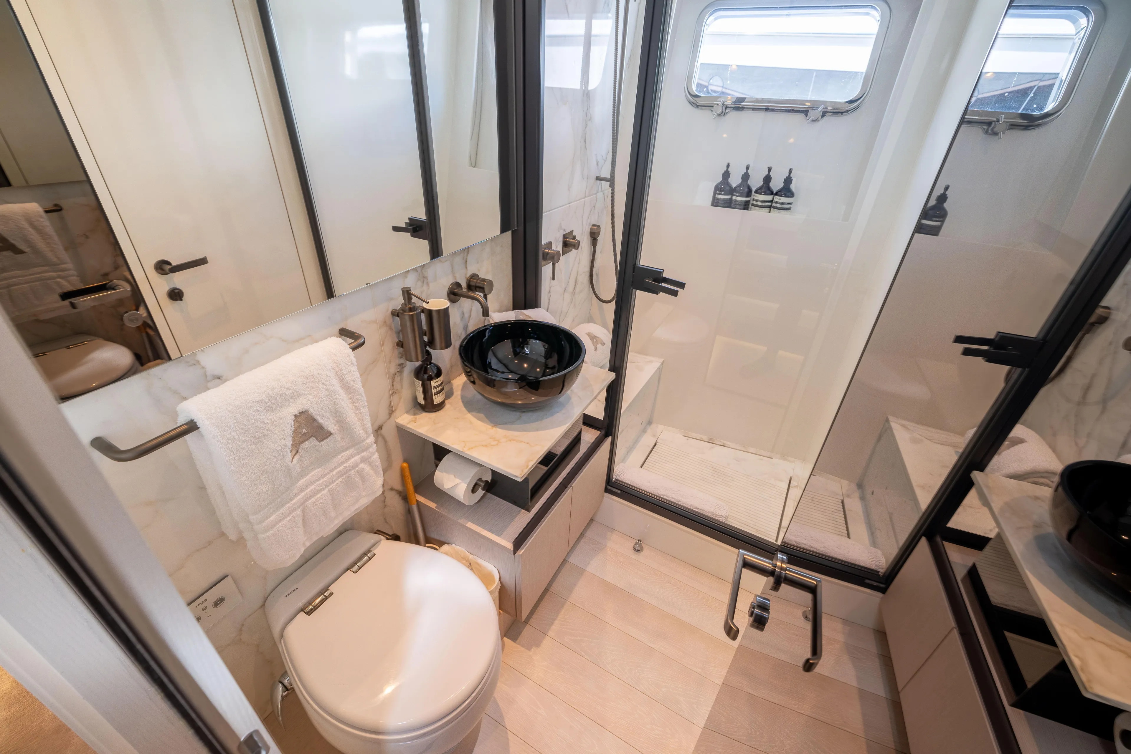 Athena Yacht Photos Pics Head