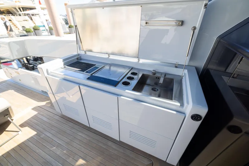 Athena Yacht Photos Pics Outdoor Kitchen