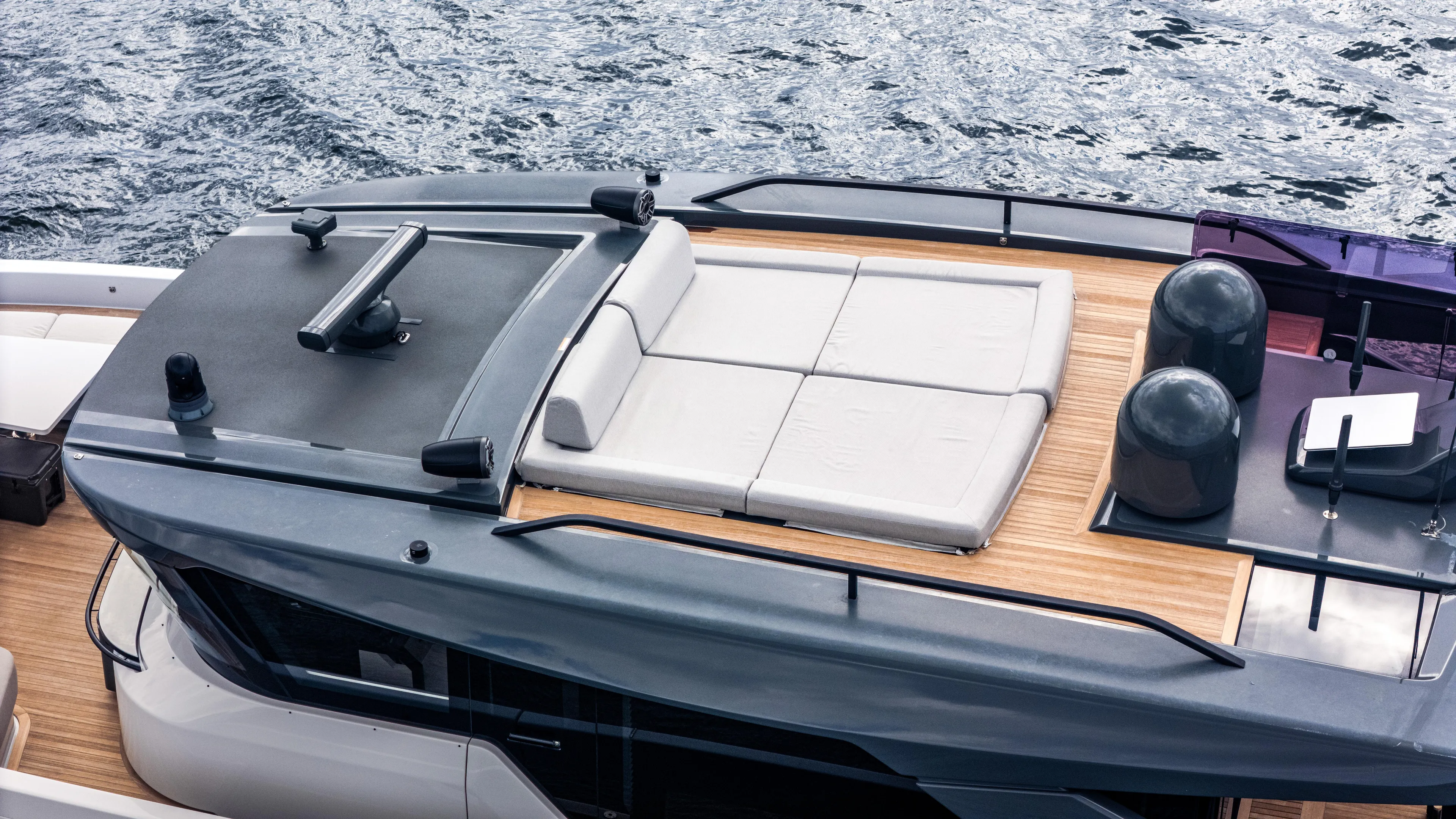 Athena Yacht Photos Pics Flybridge Lounge