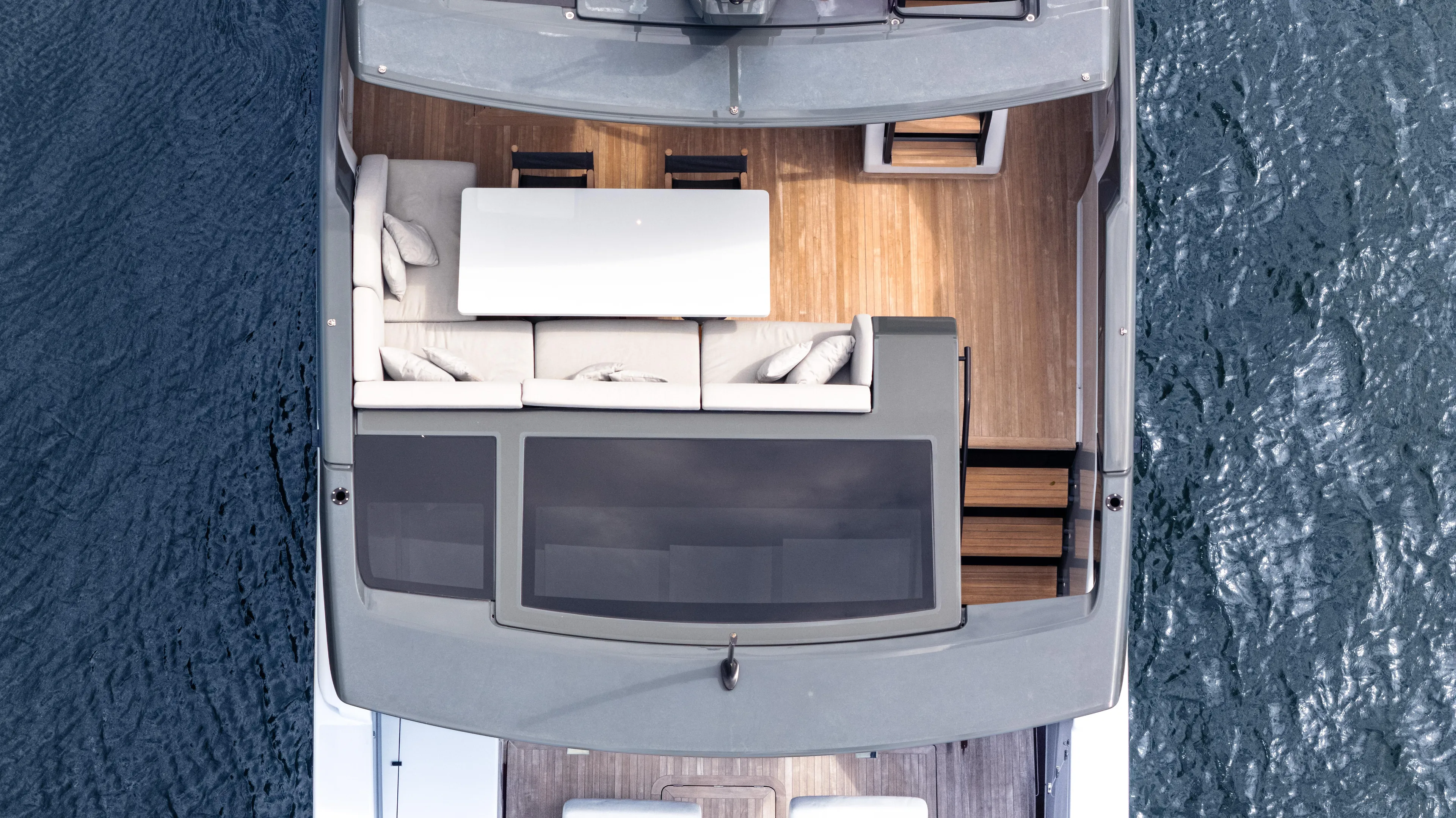 Athena Yacht Photos Pics Flybridge Dining