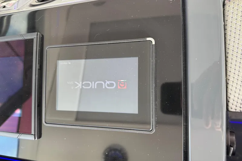 Formula Yacht Photos Pics Touchscreen display on 2023 Formula 400 Super Sport Crossover boat dashboard.