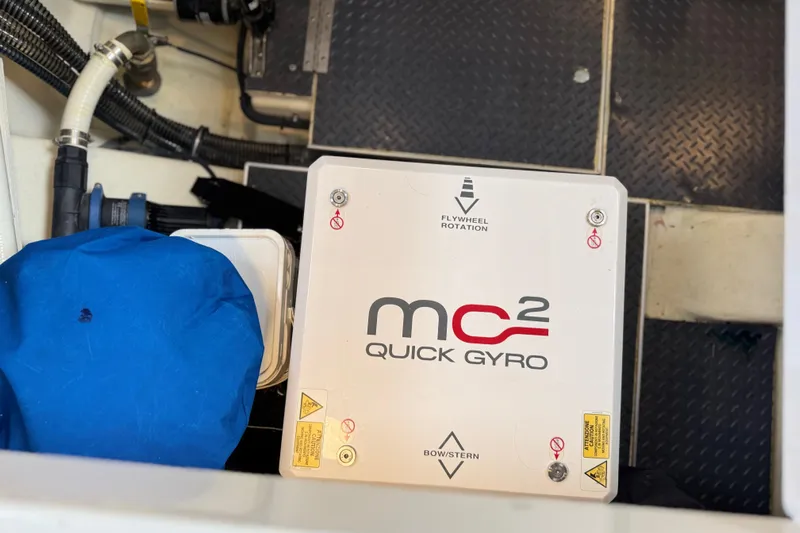 Formula Yacht Photos Pics 2023 Formula 400 Super Sport Crossover engine room with MC&sup2; Quick Gyro stabilizer.