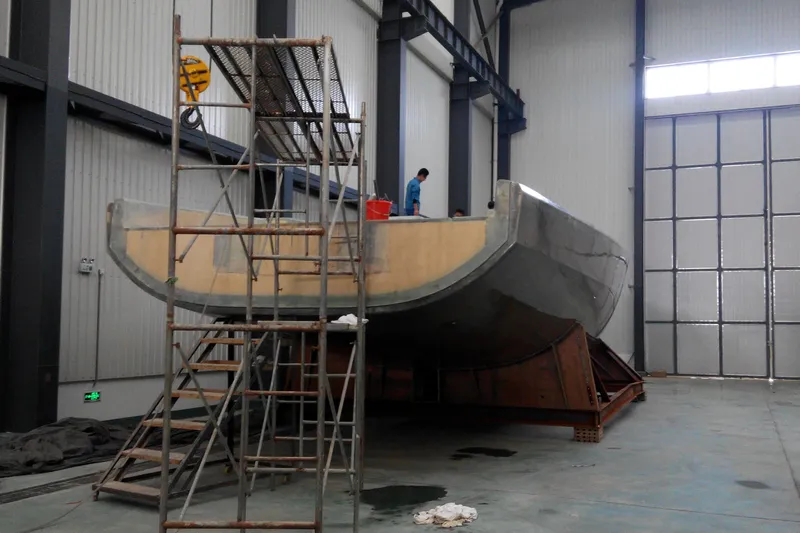  Yacht Photos Pics 2017 Mazarin 72 Cruiser/Racer under construction in a shipyard.