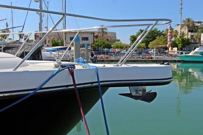  Yacht Photos Pics 2005 Tiara Yachts 3600 Sovran docked in a marina, sunny day.