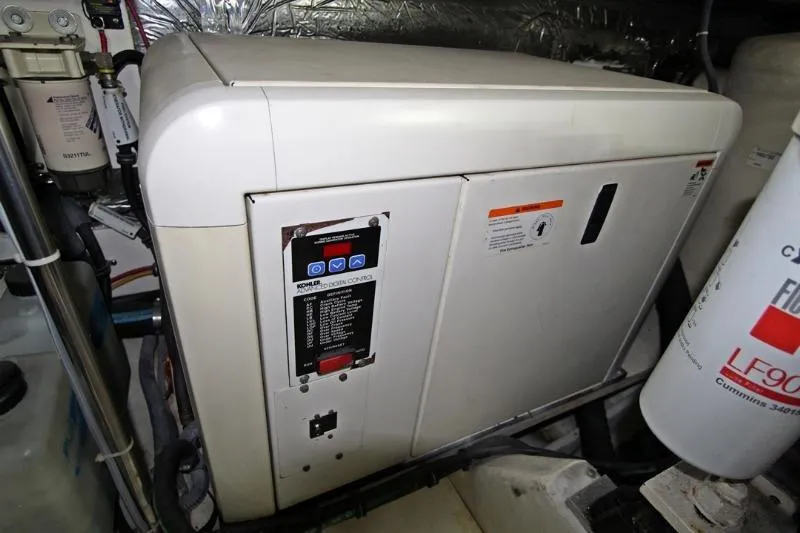 Yacht Photos Pics Engine room of 2005 Tiara Yachts 3600 Sovran with Kohler generator.
