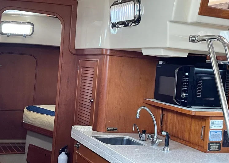 Outta Sight Yacht Photos Pics Galley sink