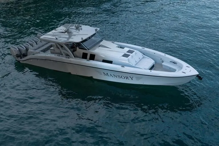  Yacht Photos Pics 2026 Midnight Express 52' Vitesse luxury boat on water, sleek design, powerful engines.