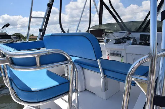 Rampage Yacht Photos Pics Custom two row bridge seating