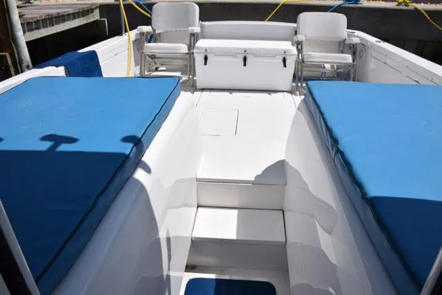 Rampage Yacht Photos Pics Cockpit view from cabin