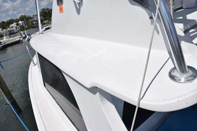Rampage Yacht Photos Pics Deckhouse side windows are fiberglass