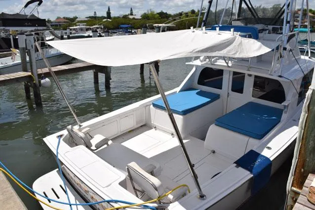 Rampage Yacht Photos Pics cockpit shade