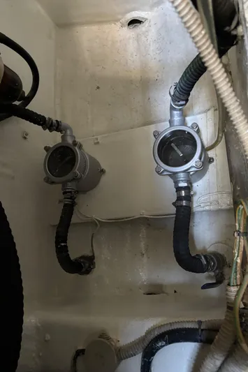 (2021 And 2024 Retrofit) Yacht Photos Pics Engine room components of a 2003 Riva 52' LE yacht.