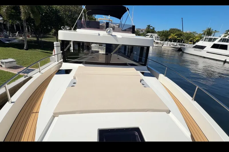  Yacht Photos Pics Luxury Cobra Yachts Seamaster 45, 2026 model, docked by a serene waterfront.