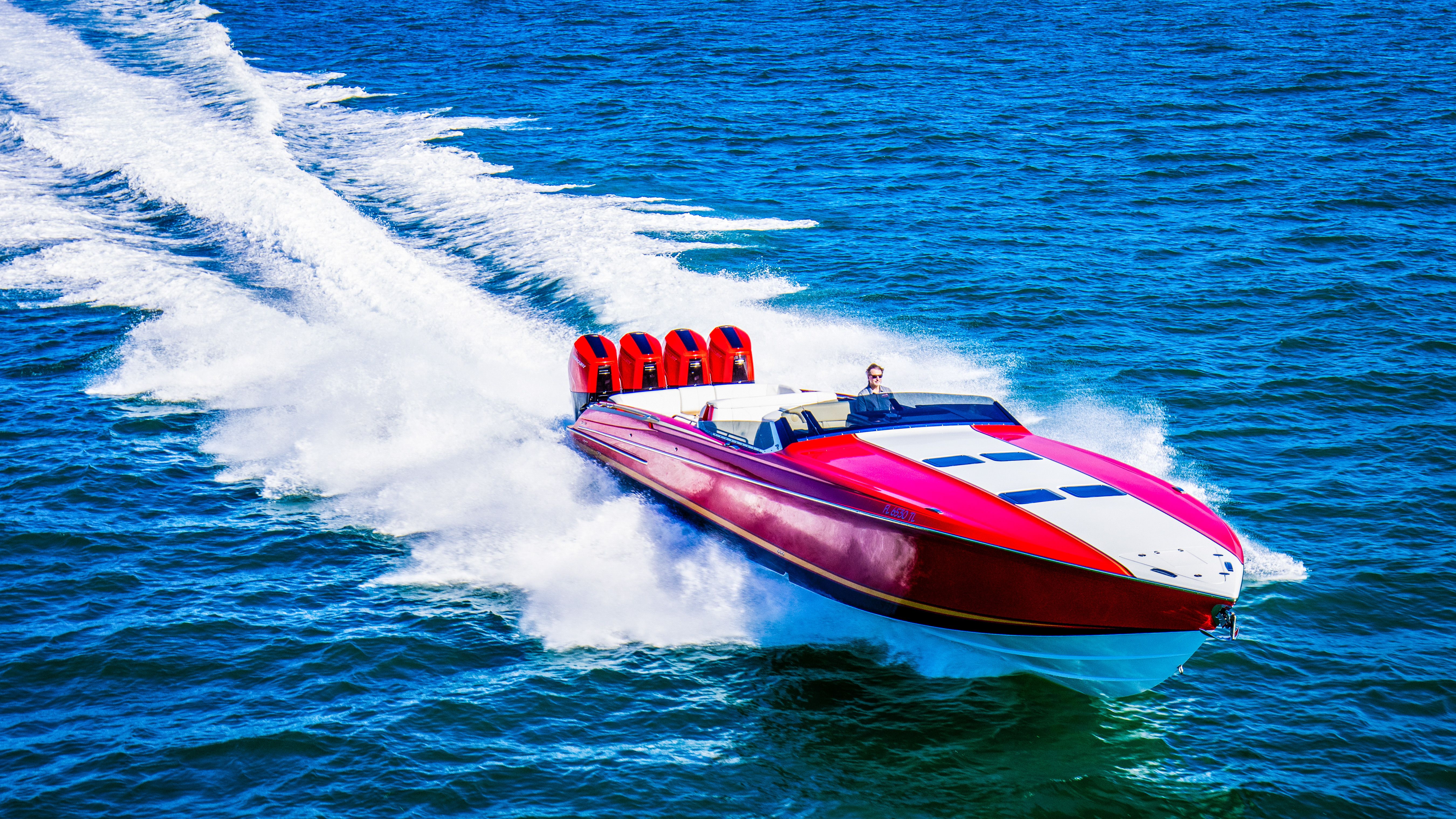 2026 Nor-Tech 550 & 560 Sport Center Console speeding on open water.