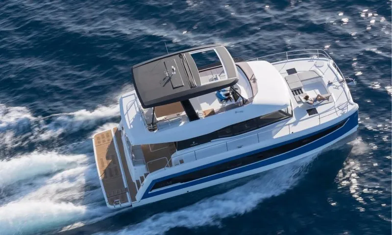  Yacht Photos Pics Manufacturer Provided Image: Manufacturer Provided Image: Manufacturer Provided Image: Manufacturer Provided Image: Fountaine Pajot MY 44 Aerial View