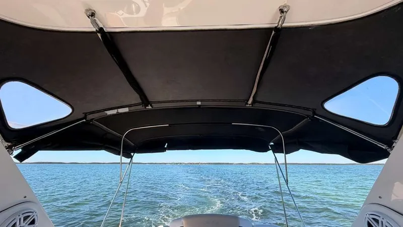  Yacht Photos Pics View from Sea Ray Sundancer 310 overlooking open sea.