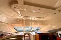 Interior view of 2007 Cruisers Yachts 447 Sport Sedan with sunroof and modern design.