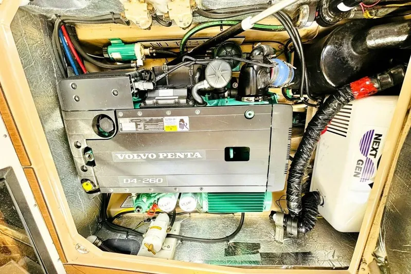  Yacht Photos Pics Engine compartment of 2017 Ranger Tugs R-29S with Volvo Penta D4-260 engine.