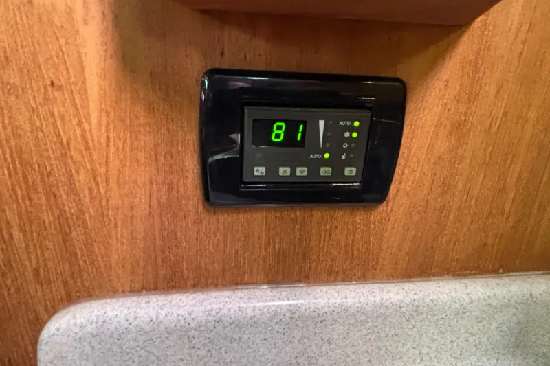  Yacht Photos Pics Digital control panel on 2006 Catalina 42 MkII yacht interior.